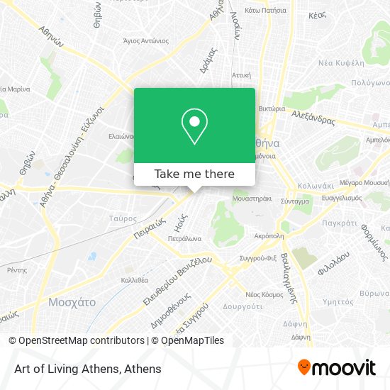 Art of Living Athens map