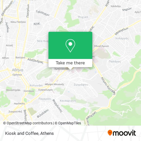 Kiosk and Coffee map