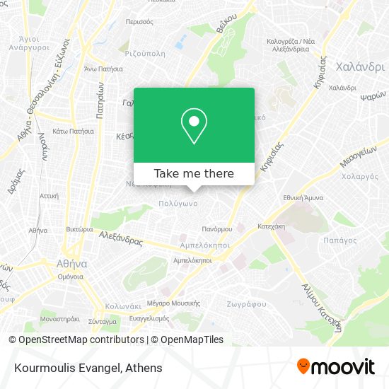 Kourmoulis Evangel map