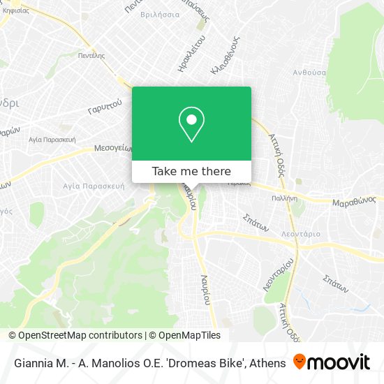 Giannia M. - A. Manolios O.E. 'Dromeas Bike' map