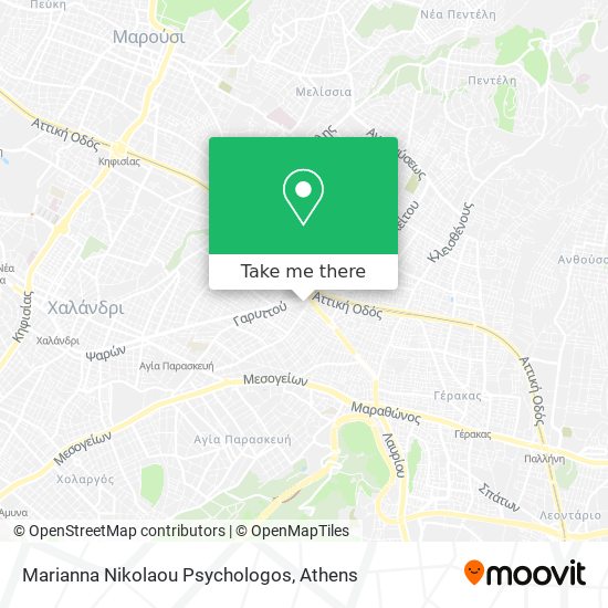 Marianna Nikolaou Psychologos map