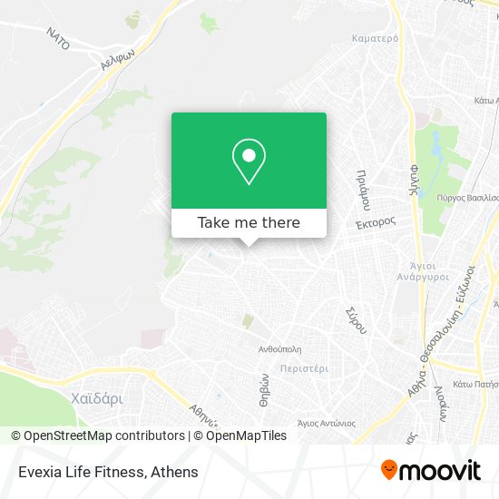 Evexia Life Fitness map