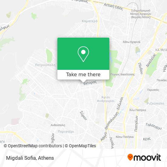 Migdali Sofia map