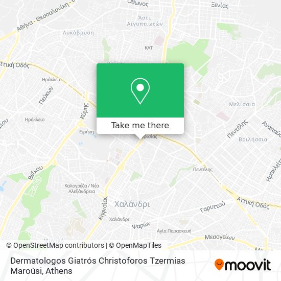 Dermatologos Giatrós Christoforos Tzermias Maroúsi map