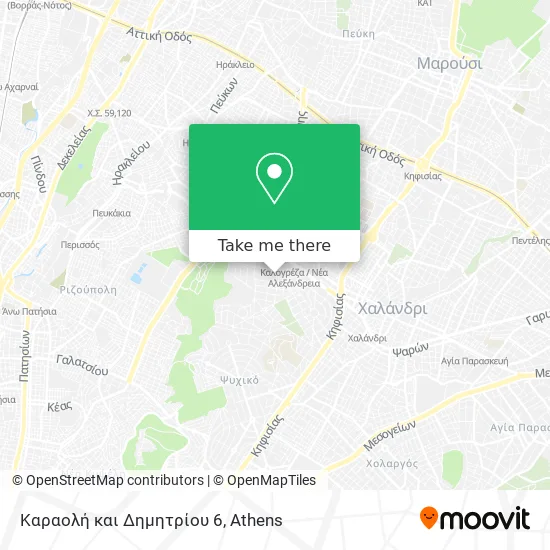 Καραολή και Δημητρίου 6 map