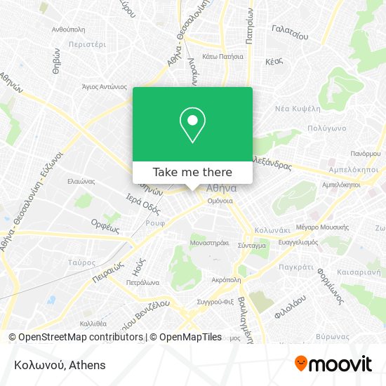 Κολωνού map