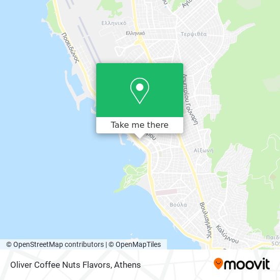 Oliver Coffee Nuts Flavors map