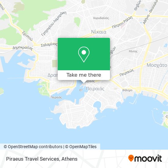 Piraeus Travel Services map