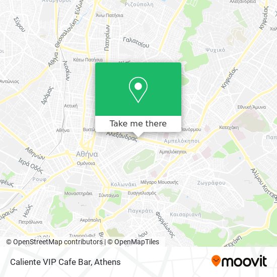Caliente VIP Cafe Bar map