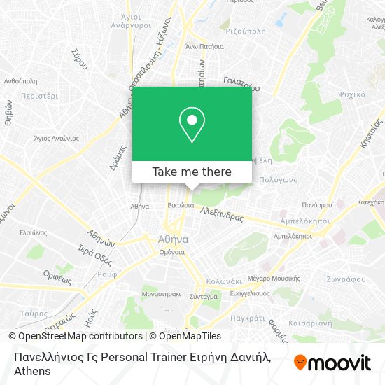 Πανελλήνιος Γς Personal Trainer Ειρήνη Δανιήλ map