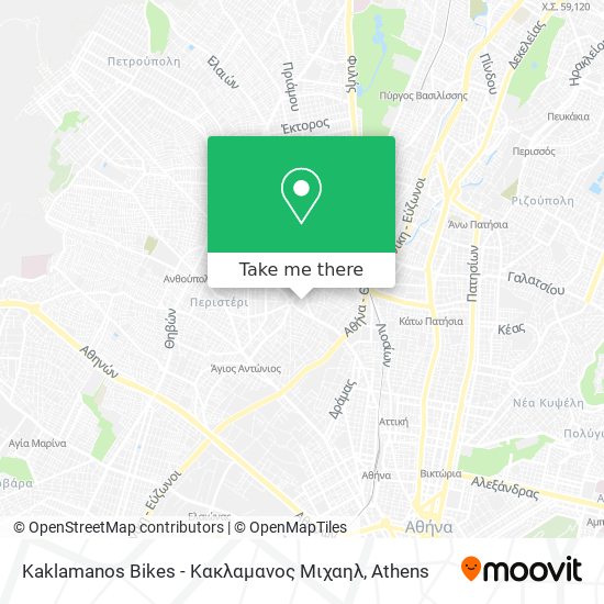 Kaklamanos Bikes - Κακλαμανος Μιχαηλ map