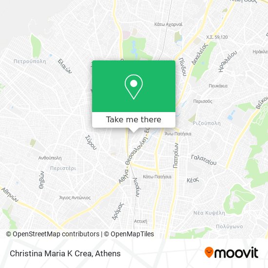 Christina Maria K Crea map