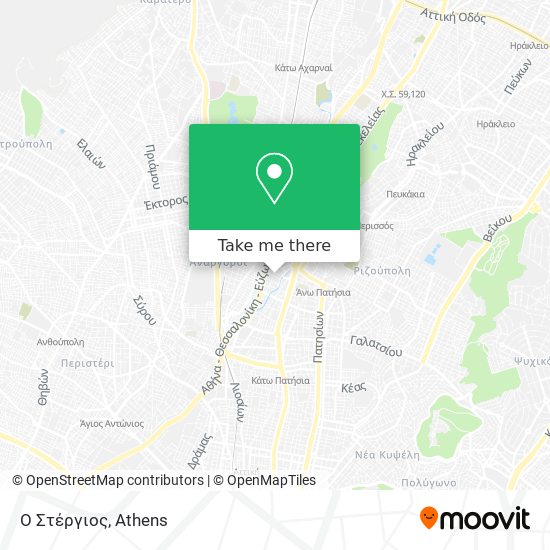 Ο Στέργιος map