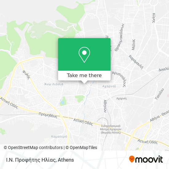 Ι.Ν. Προφήτης Ηλίας map