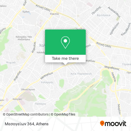 Μεσογείων 364 map
