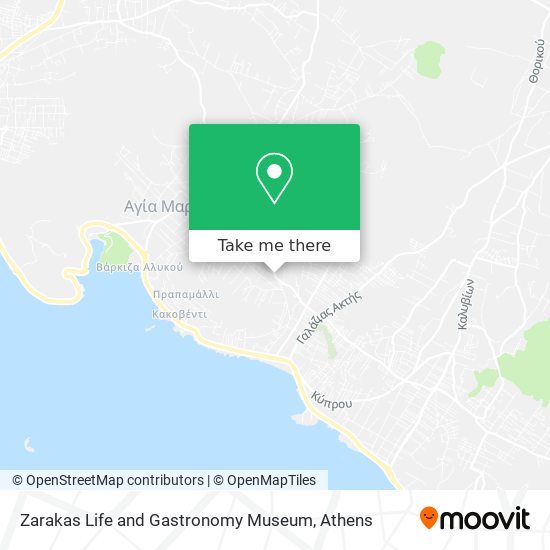 Zarakas Life and Gastronomy Museum map