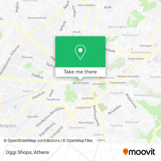 Oggi Shops map