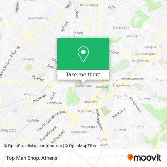 Top Man Shop map