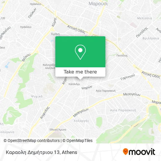 Καραολη Δημήτριου 13 map