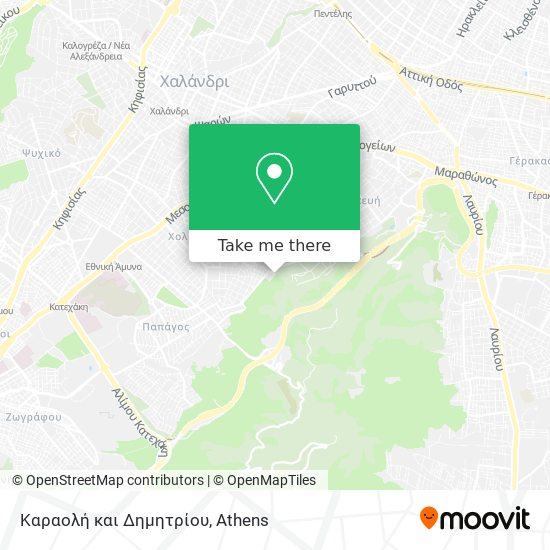 Καραολή και Δημητρίου map