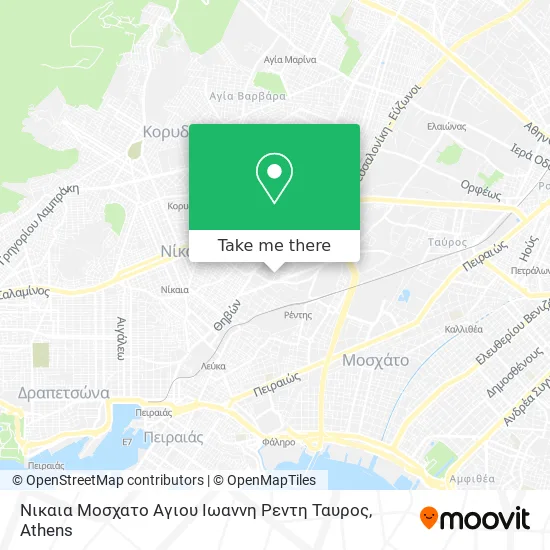 Νικαια Μοσχατο Αγιου Ιωαννη Ρεντη Ταυρος map