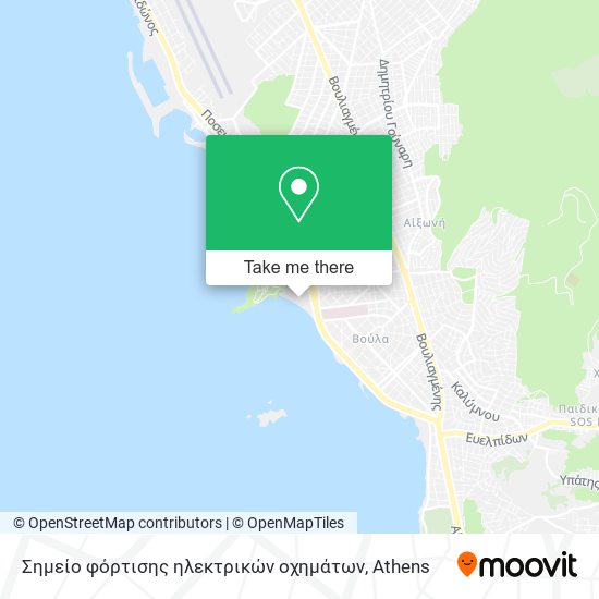 Σημείο φόρτισης ηλεκτρικών οχημάτων map