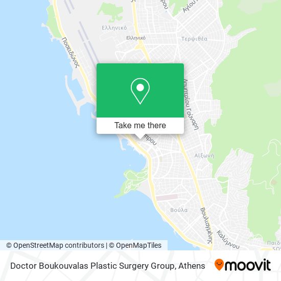 Doctor Boukouvalas Plastic Surgery Group map