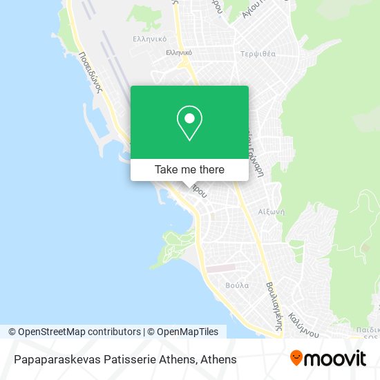 Papaparaskevas Patisserie Athens map