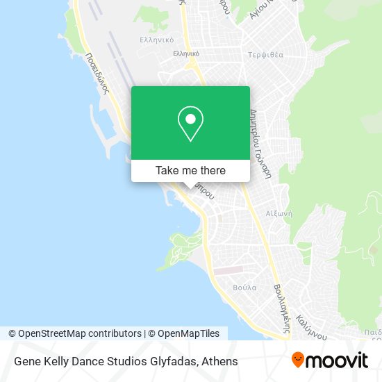 Gene Kelly Dance Studios Glyfadas map