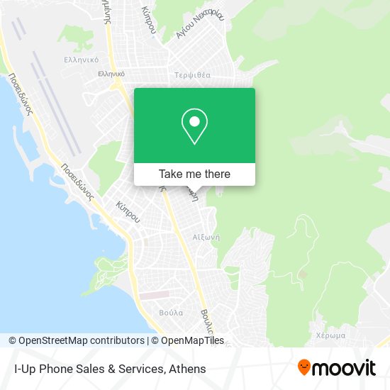 I-Up Phone Sales & Services map