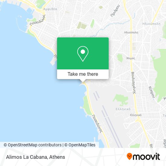 Alimos La Cabana map