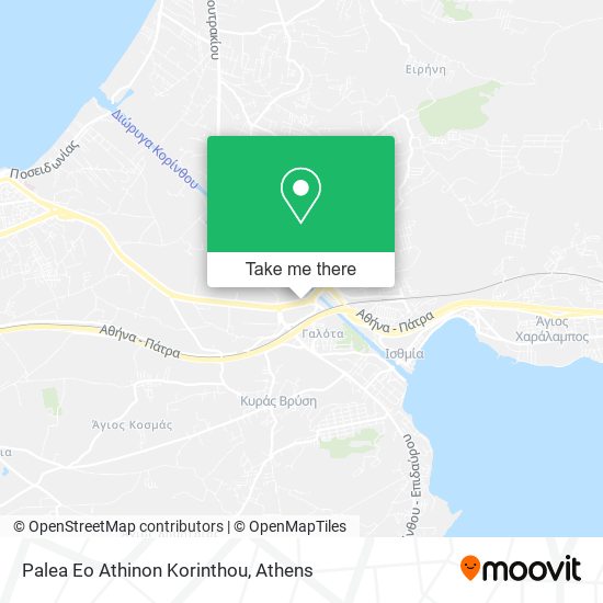Palea Eo Athinon Korinthou map