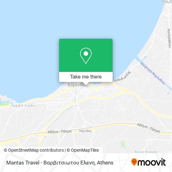 Mantas Travel - Βαρβιτσιωτου Ελενη map