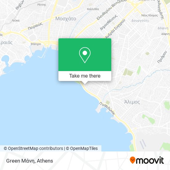 Green Μάνη map