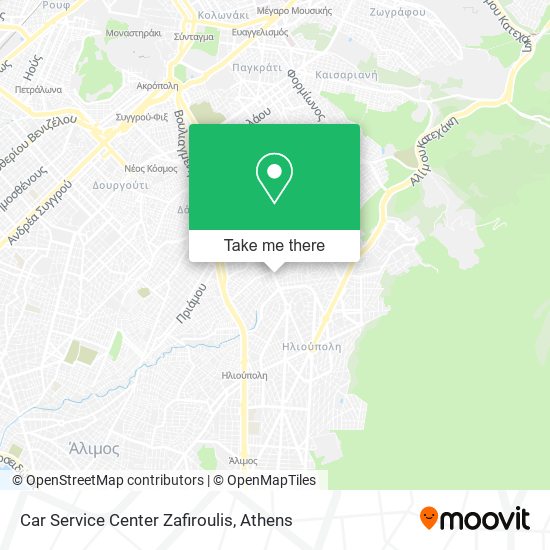 Car Service Center Zafiroulis map