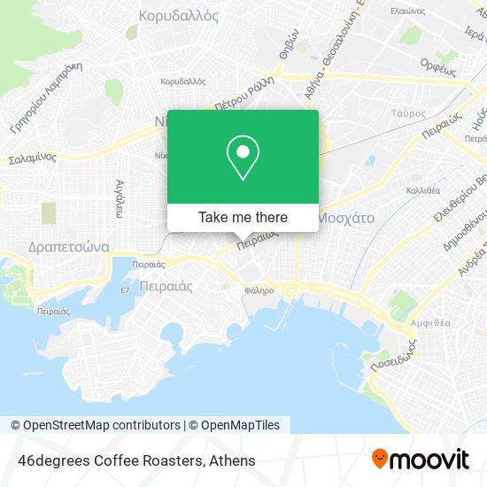 46degrees Coffee Roasters map