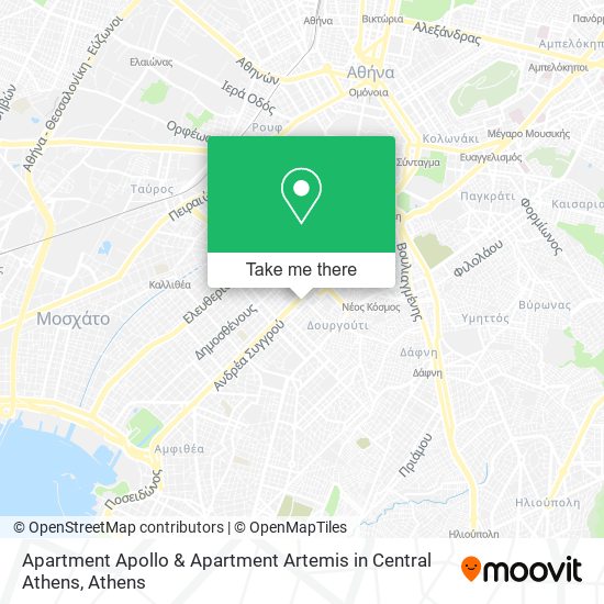 Apartment Apollo & Apartment Artemis in Central Athens map