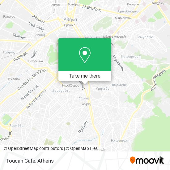 Toucan Cafe map