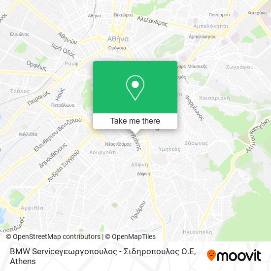 BMW Serviceγεωργοπουλος - Σιδηροπουλος Ο.Ε map