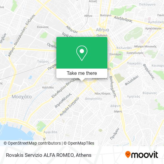 Rovakis Servizio ALFA ROMEO map
