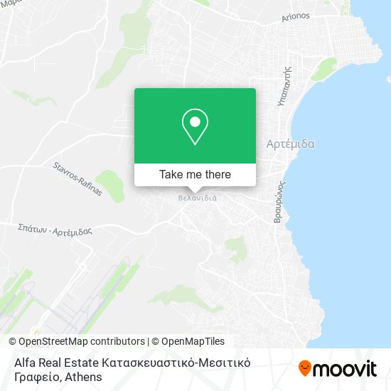 Alfa Real Estate Κατασκευαστικό-Μεσιτικό Γραφείο map