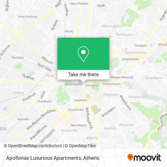 Apollonas Luxurious Apartments map