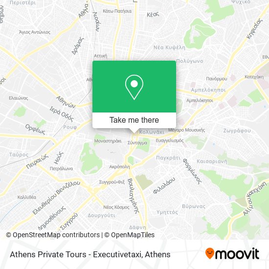 Athens Private Tours - Executivetaxi map