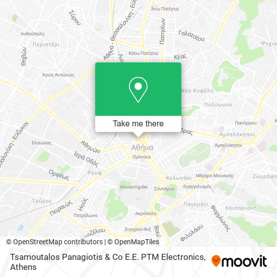 Tsamoutalos Panagiotis & Co E.E. PTM Electronics map