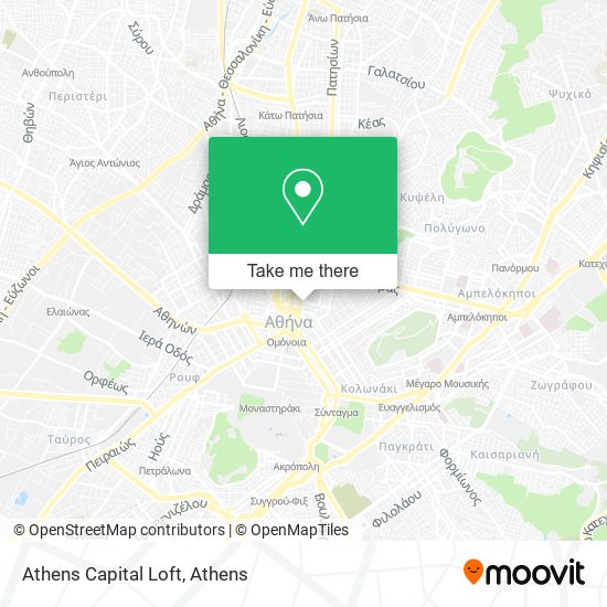 Athens Capital Loft map