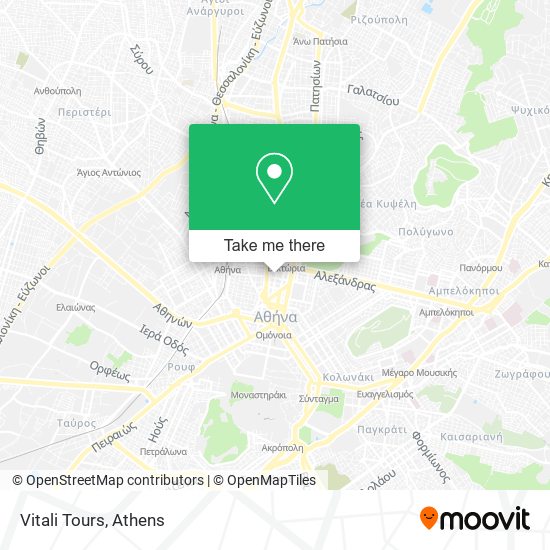 Vitali Tours map