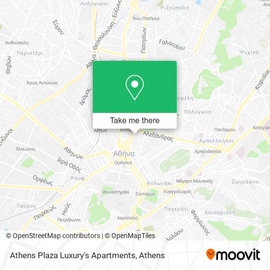 Athens Plaza Luxury's Apartments map