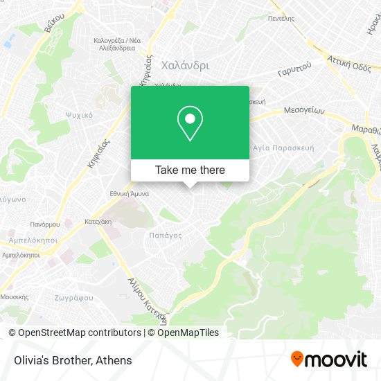 Olivia's Brother map