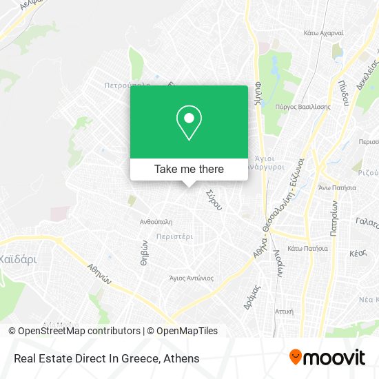 Real Estate Direct In Greece map