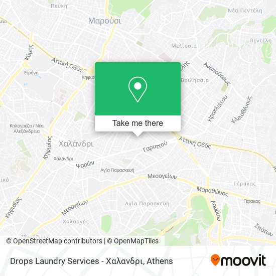 Drops Laundry Services - Χαλανδρι map